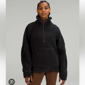 Lululemon scuba oversized fleece funnel neck half zip